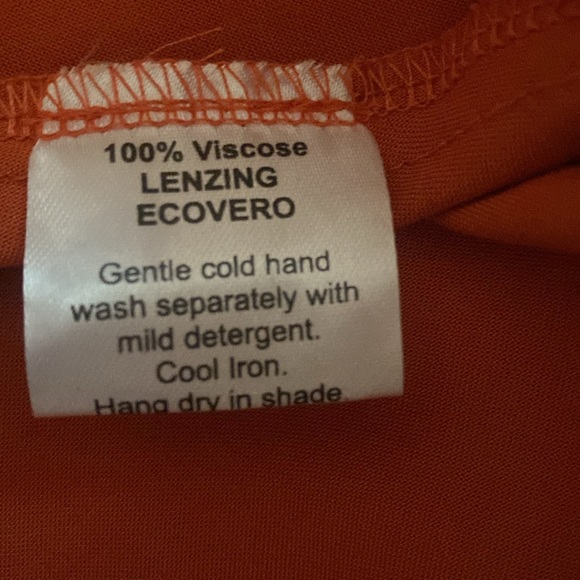 ROVE Byron Bay UDAIPUR Dress - Orange / Coral Ecovero Size S Long Maxi NWT - Picture 16 of 16